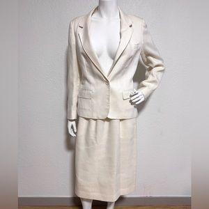 Vintage cream colored women's suit.